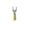Panduit Fork Terminal, #6 Stud Size, 22 AWG, 300 V, Nylon Insulated, Yellow, 1000 PK PN22-6F-M - alternate 1